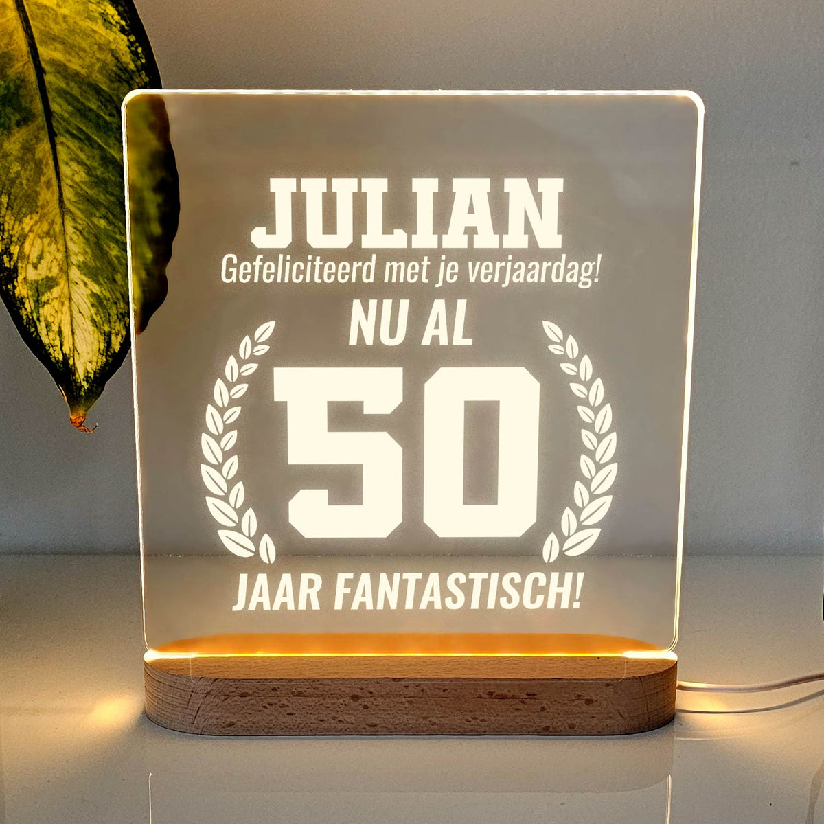 Ledlamp voor de jarige