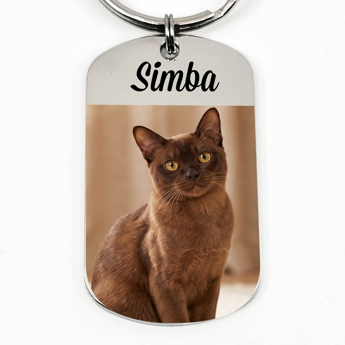 Sleutelhanger met foto van jouw kat