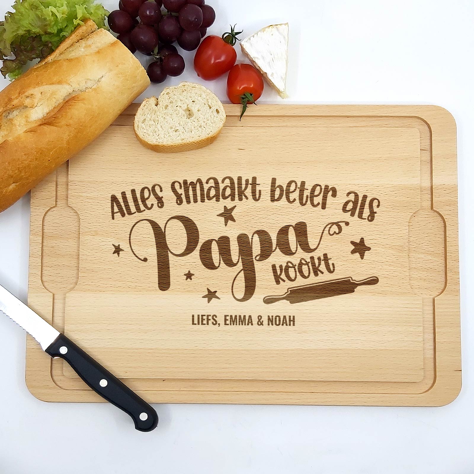 Als Papa Kookt- Snijplank