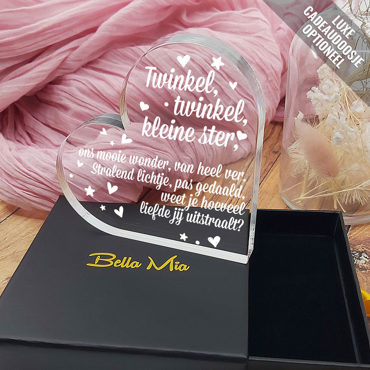 Twinkel, twinkel - Plexiglas Hart