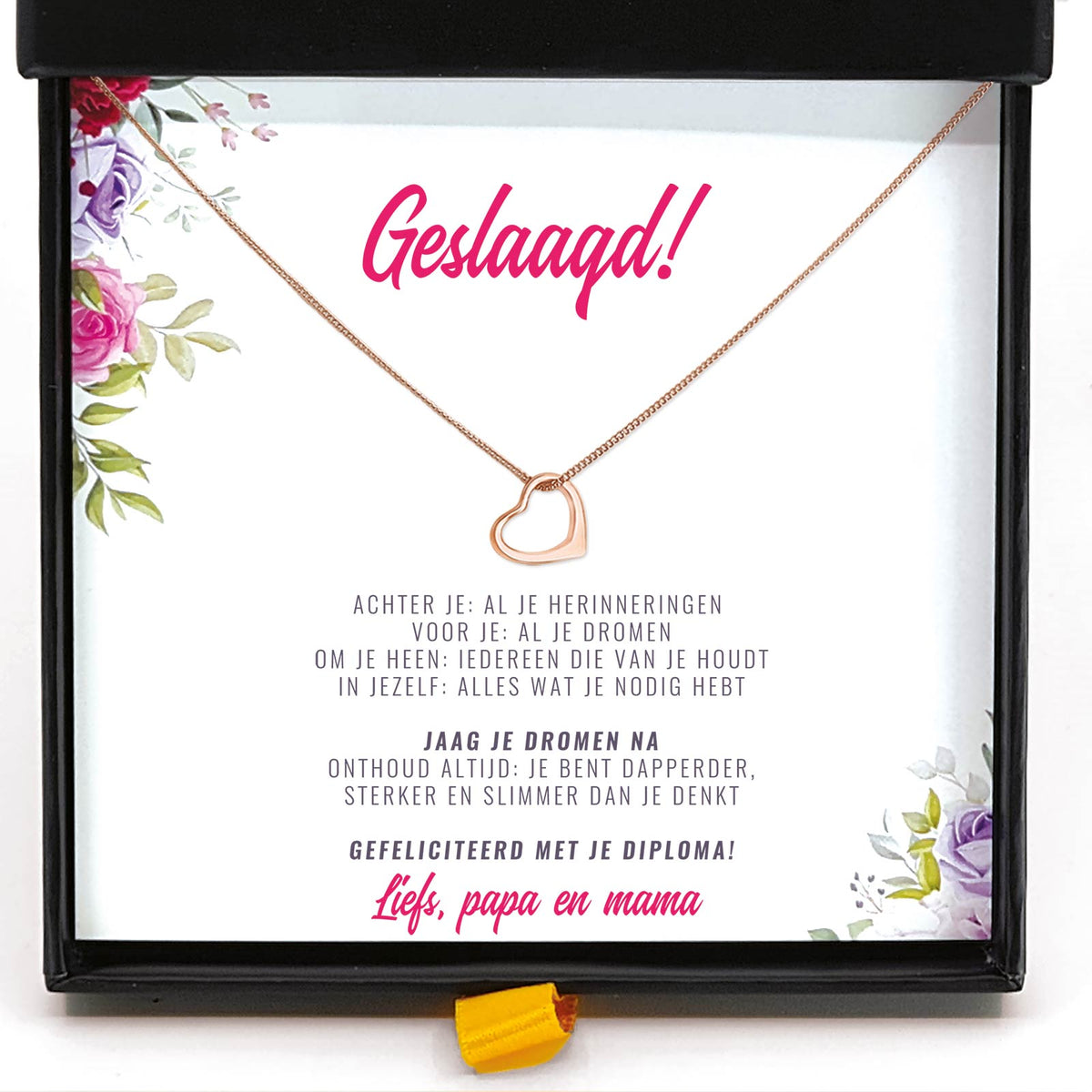 Jaag je dromen na - Hart Ketting