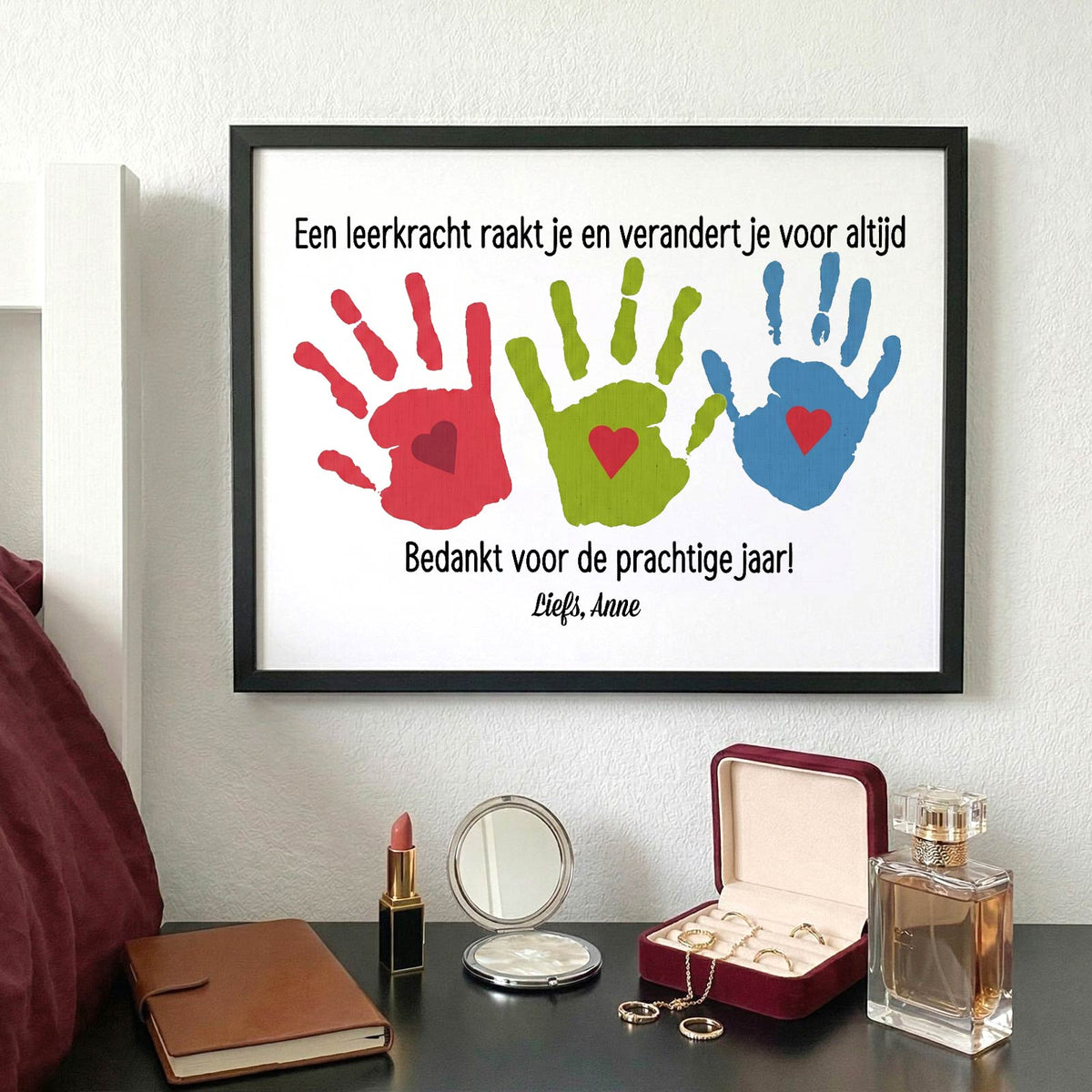 Een leerkracht raakt je - Print in fotolijst
