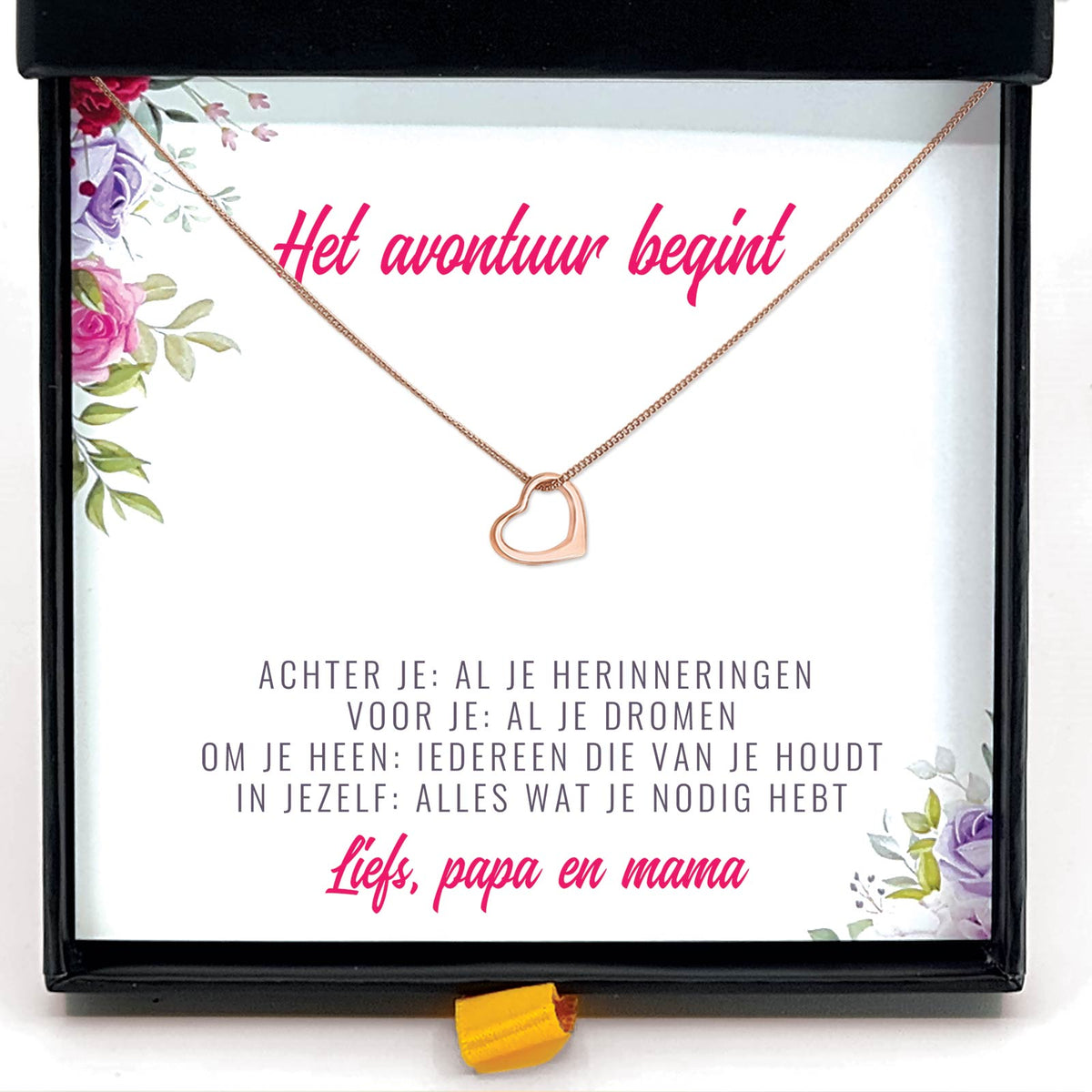 Het avontuur begint - Hart Ketting