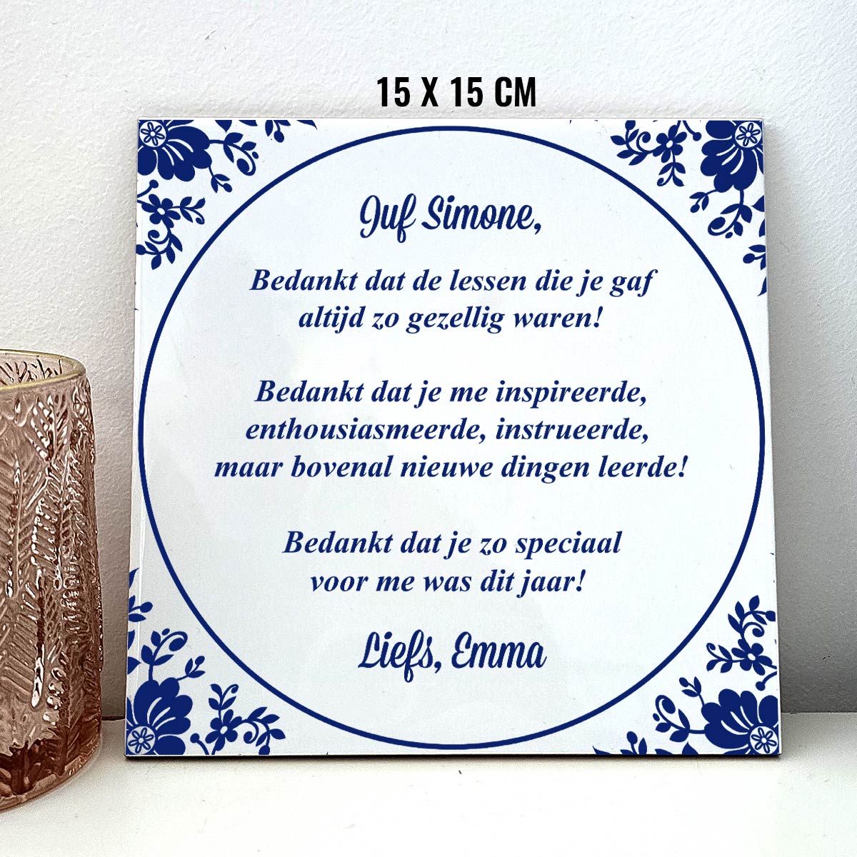 Bedankt dat je zo speciaal was - Keramisch Tegeltje