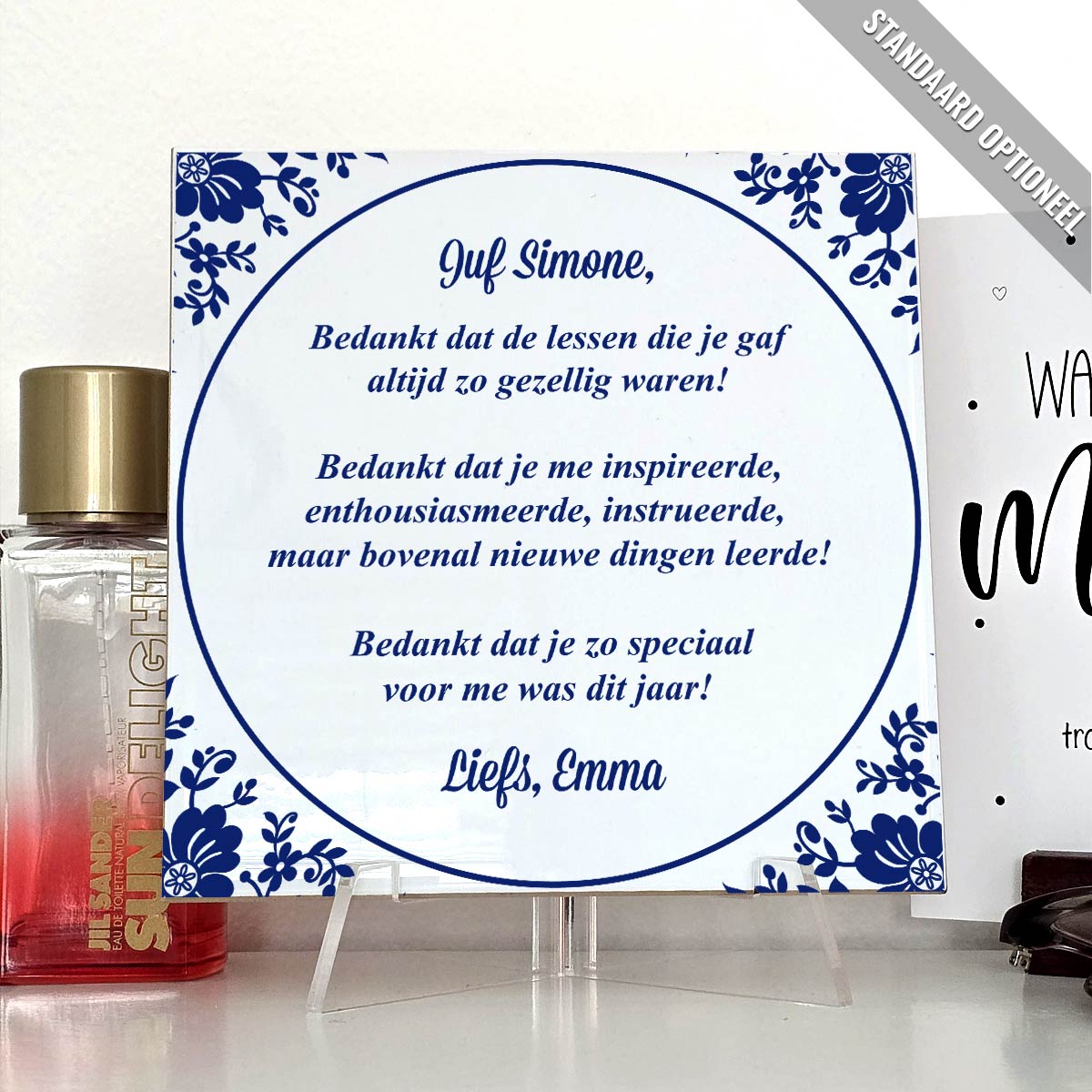 Bedankt dat je zo speciaal was - Keramisch Tegeltje
