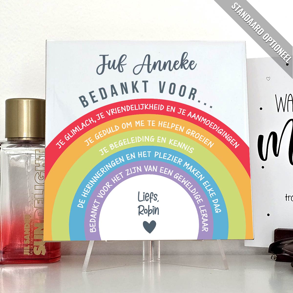 Juf, Bedankt voor... Keramisch Tegeltje