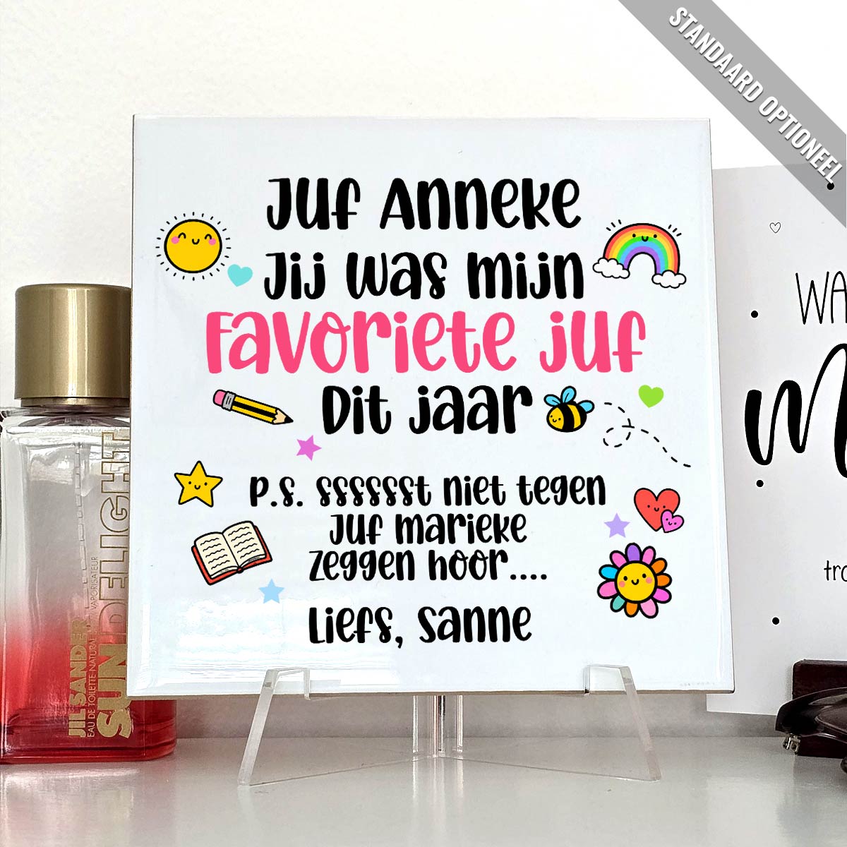 Favoriete juf! - Keramisch Tegeltje