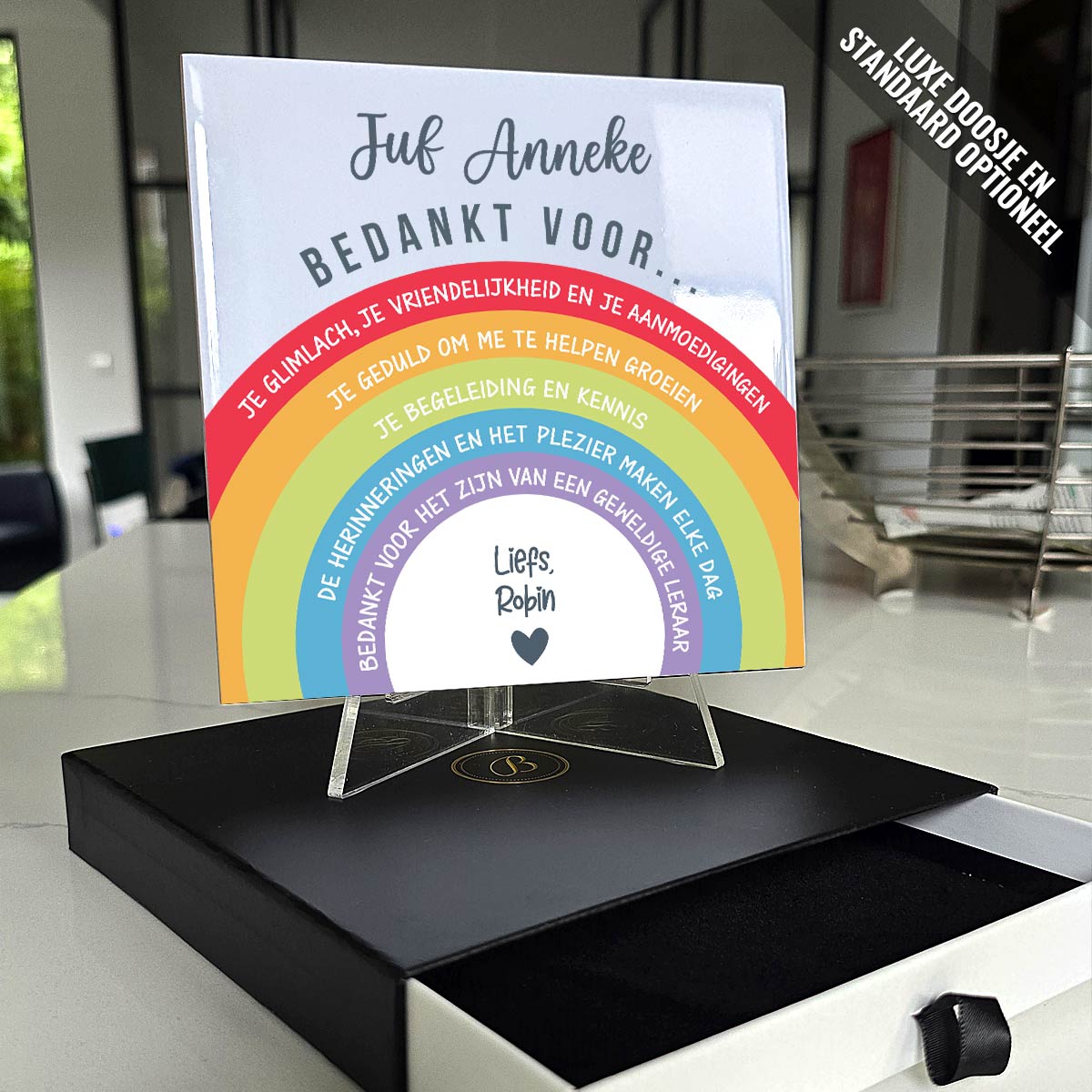 Juf, Bedankt voor... Keramisch Tegeltje