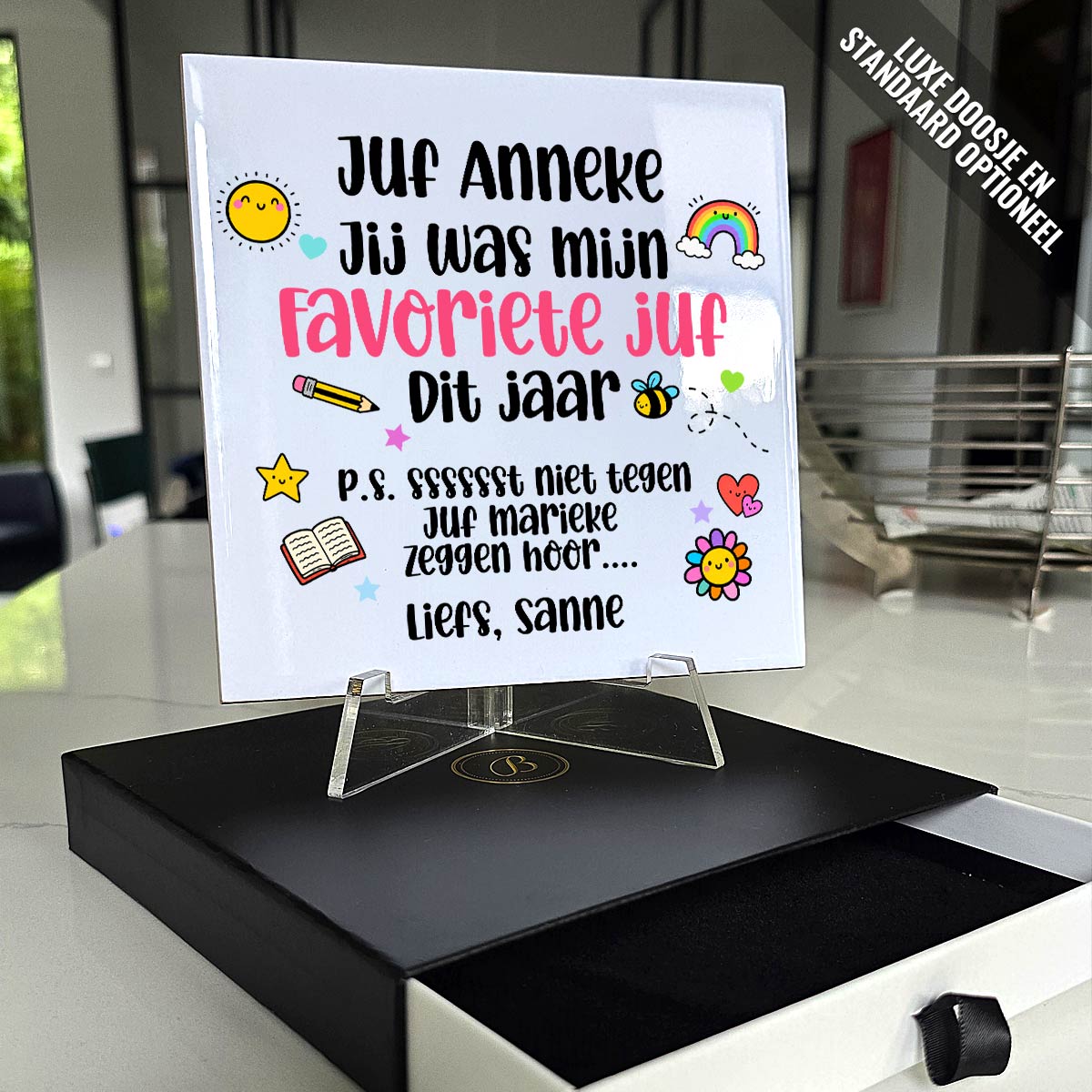 Favoriete juf! - Keramisch Tegeltje