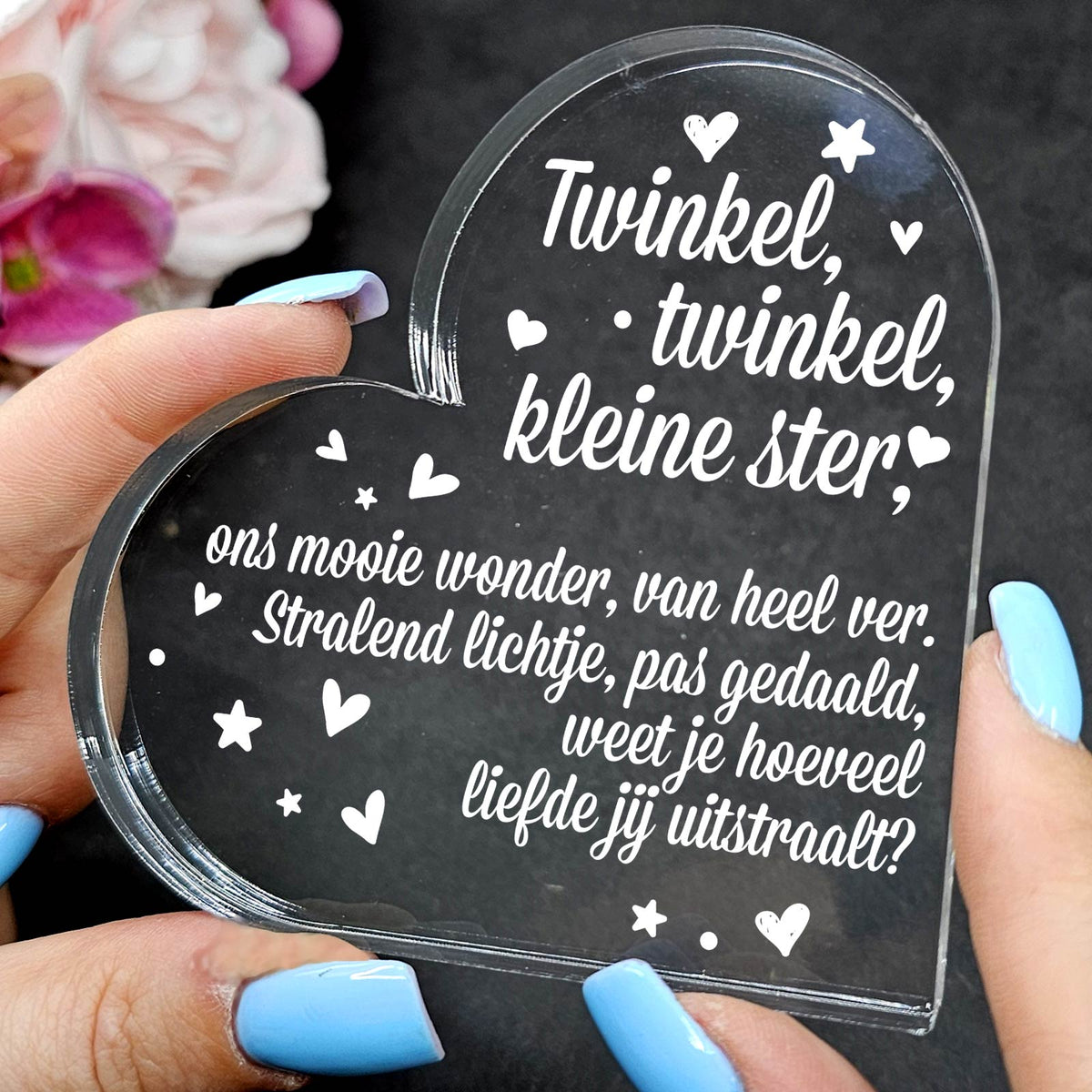 Twinkel, twinkel - Plexiglas Hart