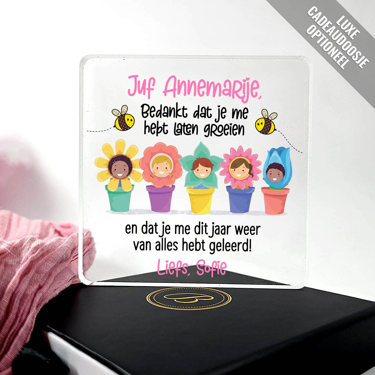 Bedankt dat je me liet groeien - Plexiglas Plaque