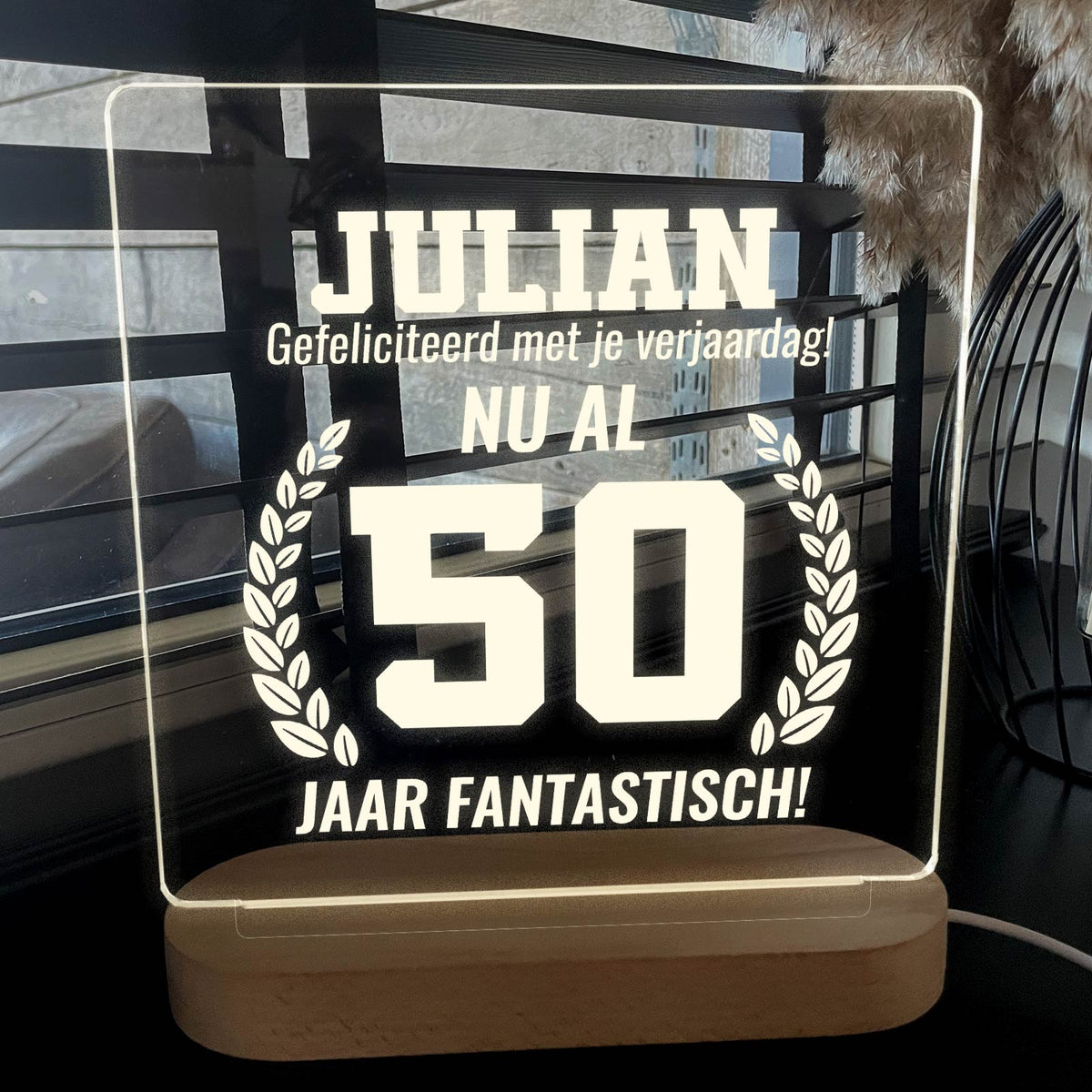 Ledlamp voor de jarige