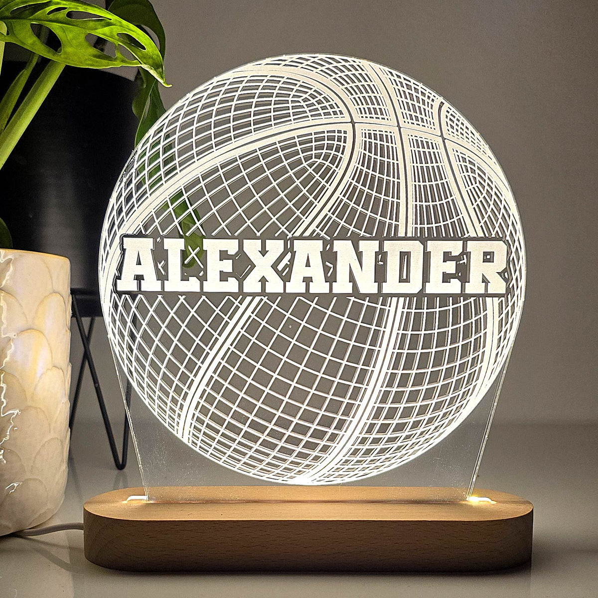 3d Basketbal Lamp - Bella Mia