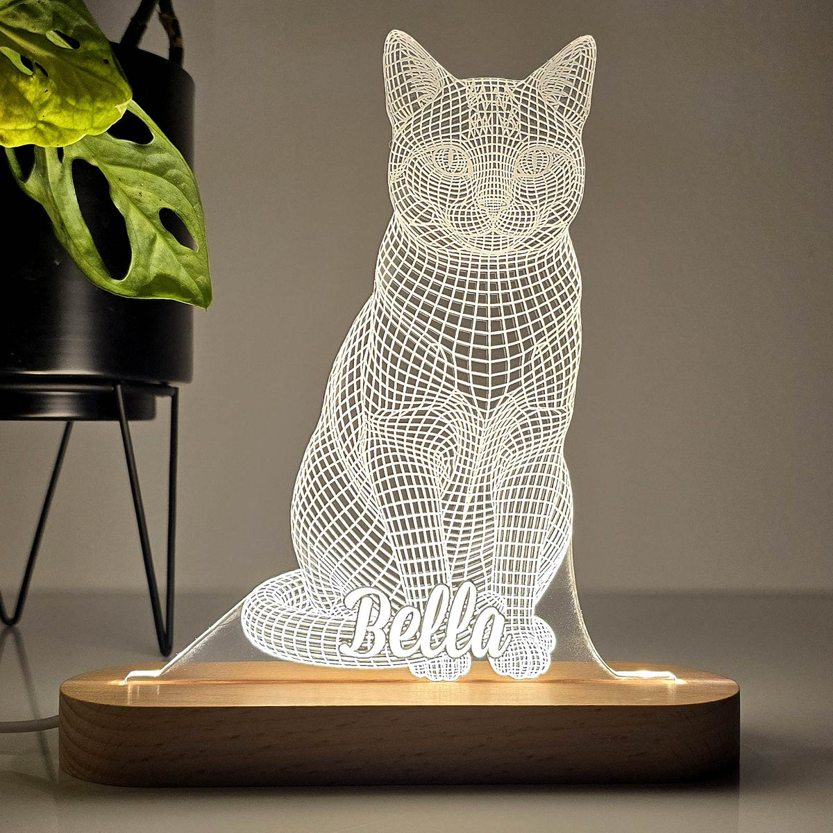 3d kattenlampje - Bella Mia
