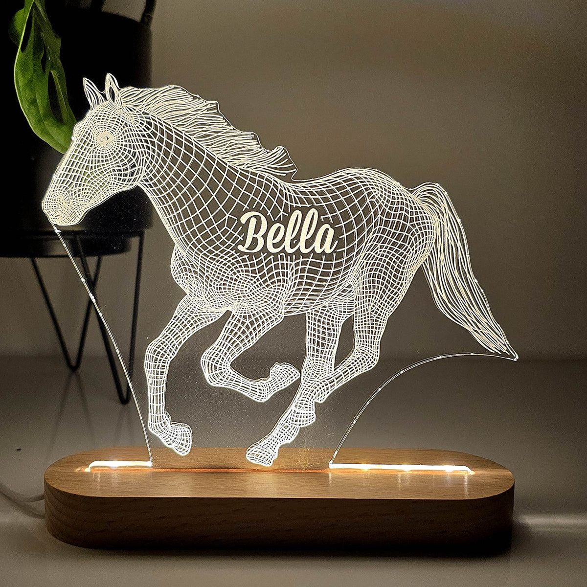 3d Paard - Ledlamp - Bella Mia