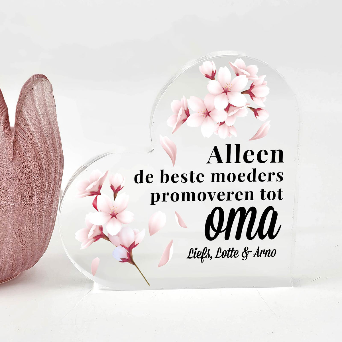 Alleen de beste moeders promoveren Plexi Hart - Bella Mia