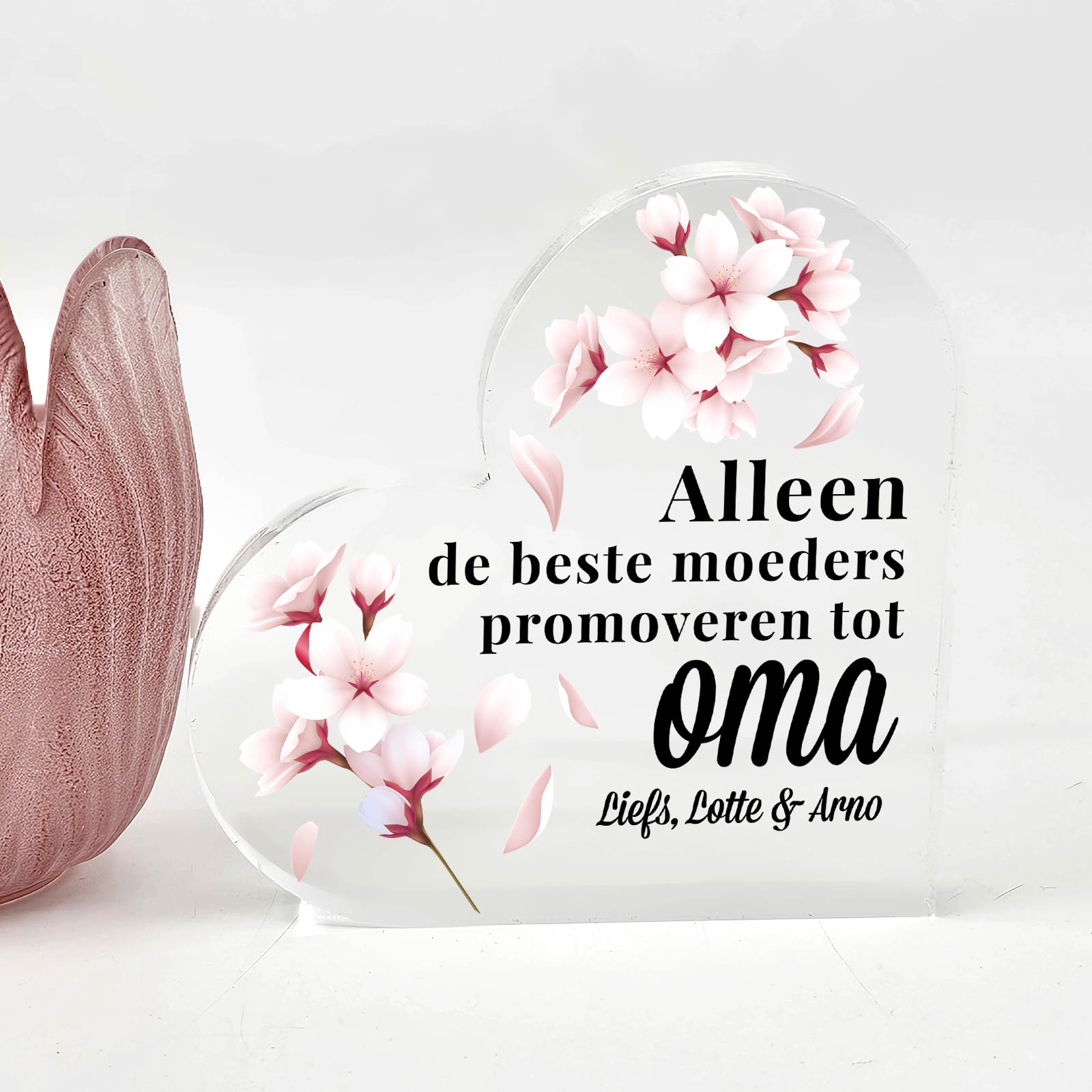 Alleen de beste moeders promoveren Plexi Hart - Bella Mia