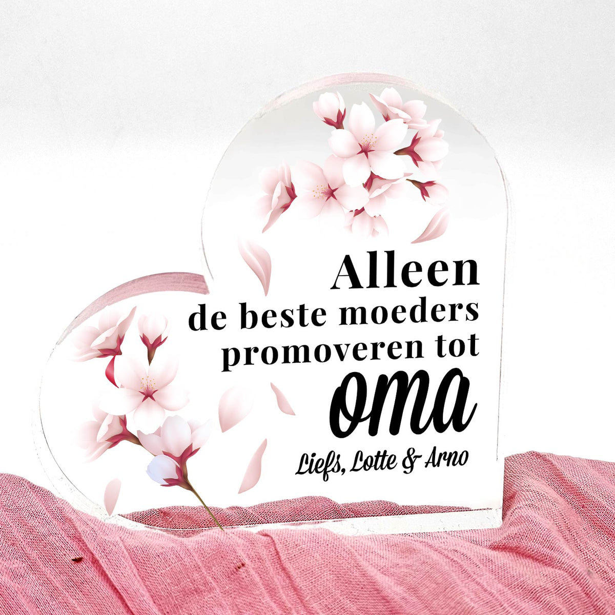 Alleen de beste moeders promoveren Plexi Hart - Bella Mia