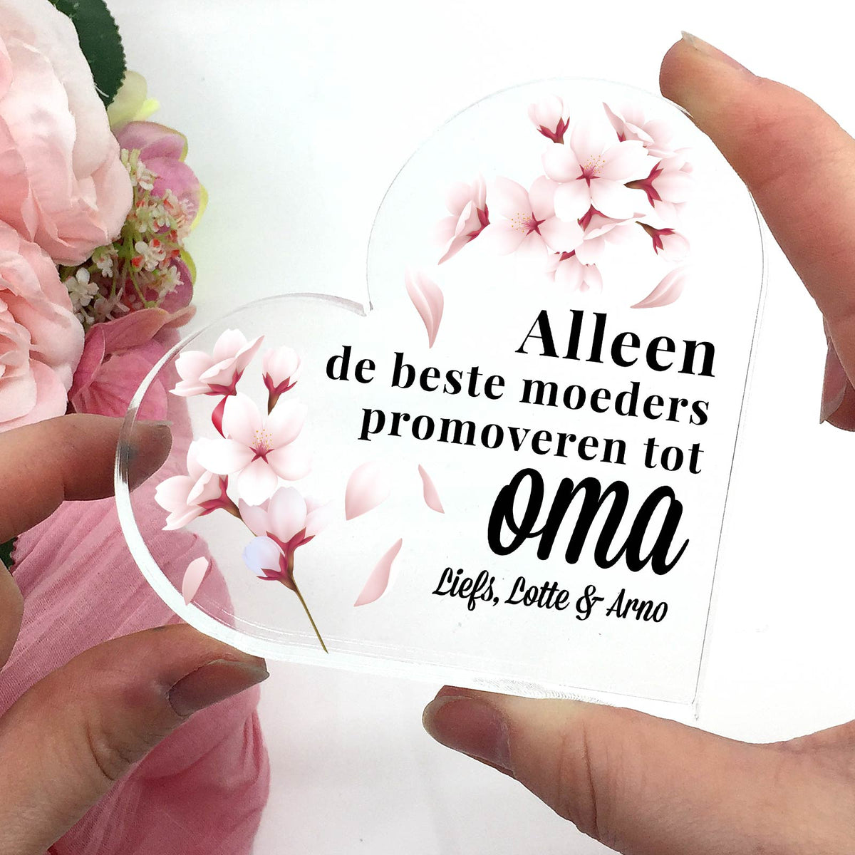 Alleen de beste moeders promoveren Plexi Hart - Bella Mia