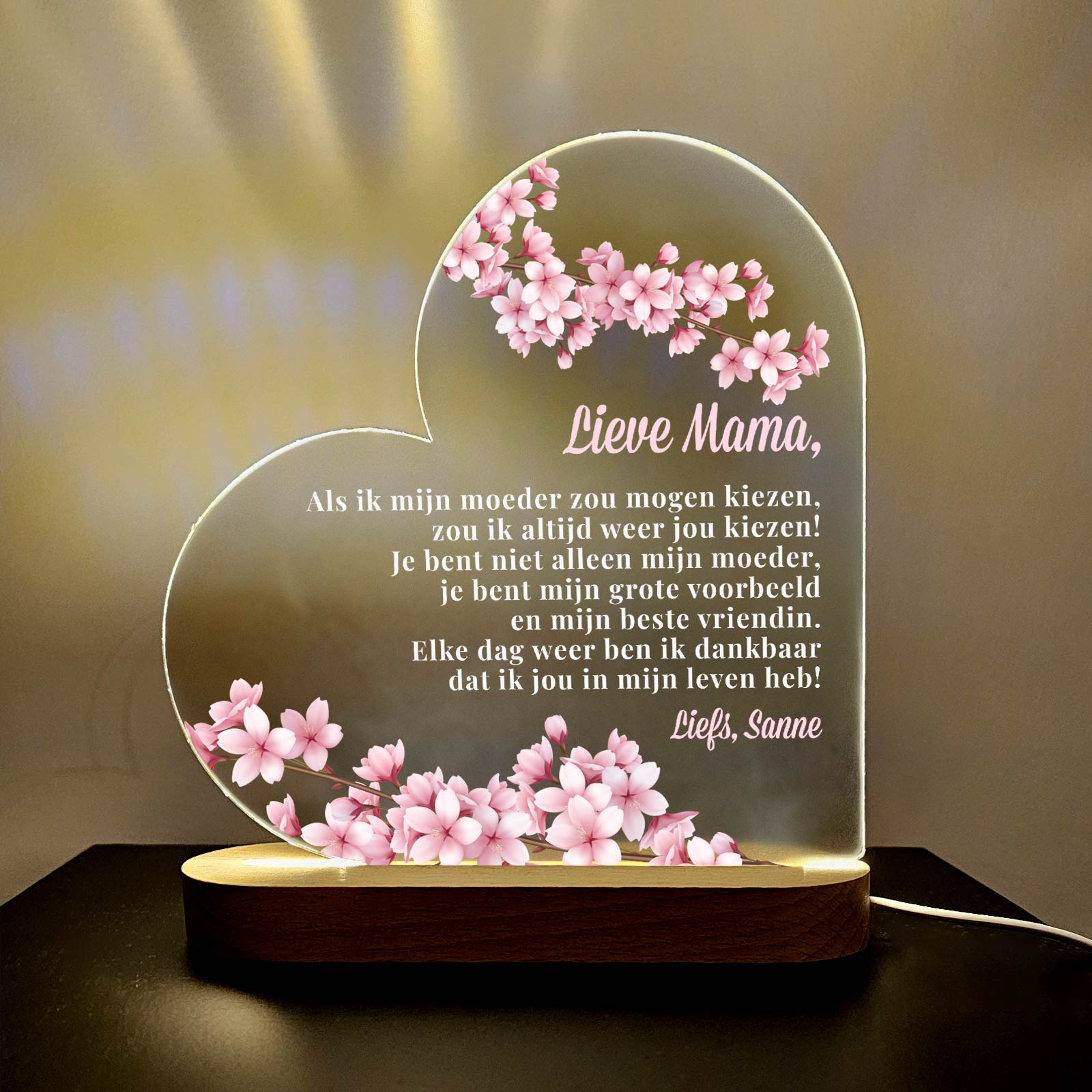 Als ik mijn moeder mocht kiezen - Ledlamp - Bella Mia