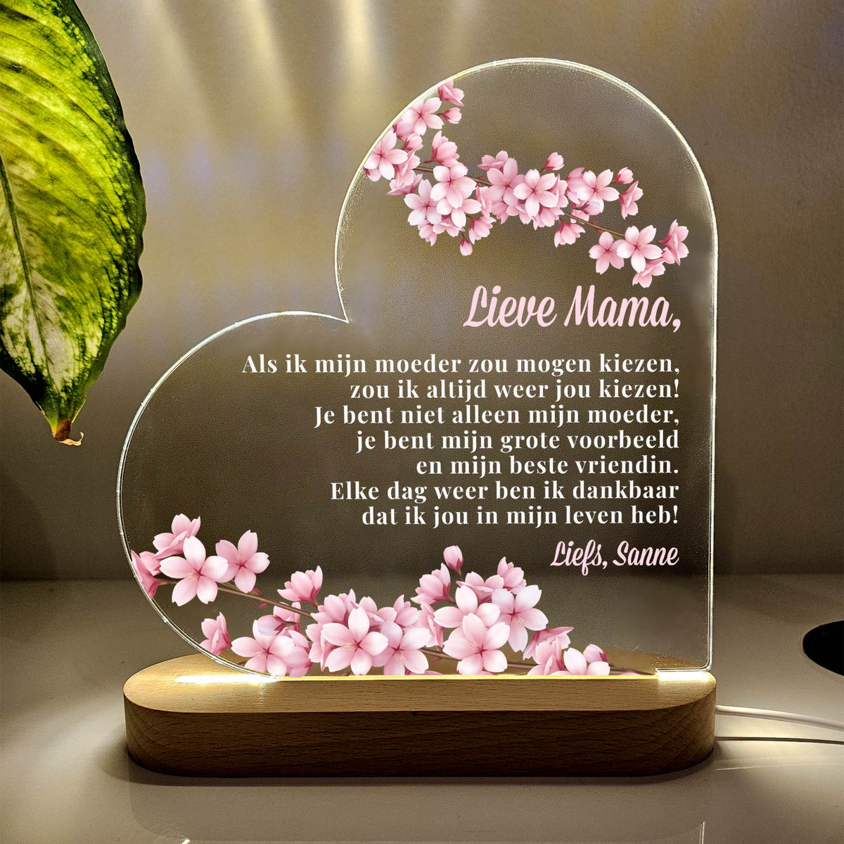 Als ik mijn moeder mocht kiezen - Ledlamp - Bella Mia