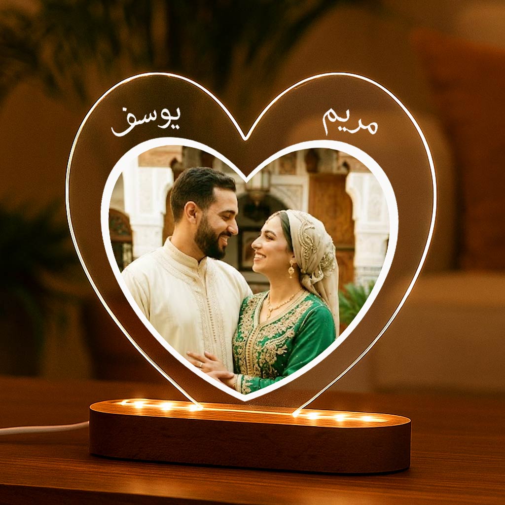 Arabische hart fotolamp - Bella Mia