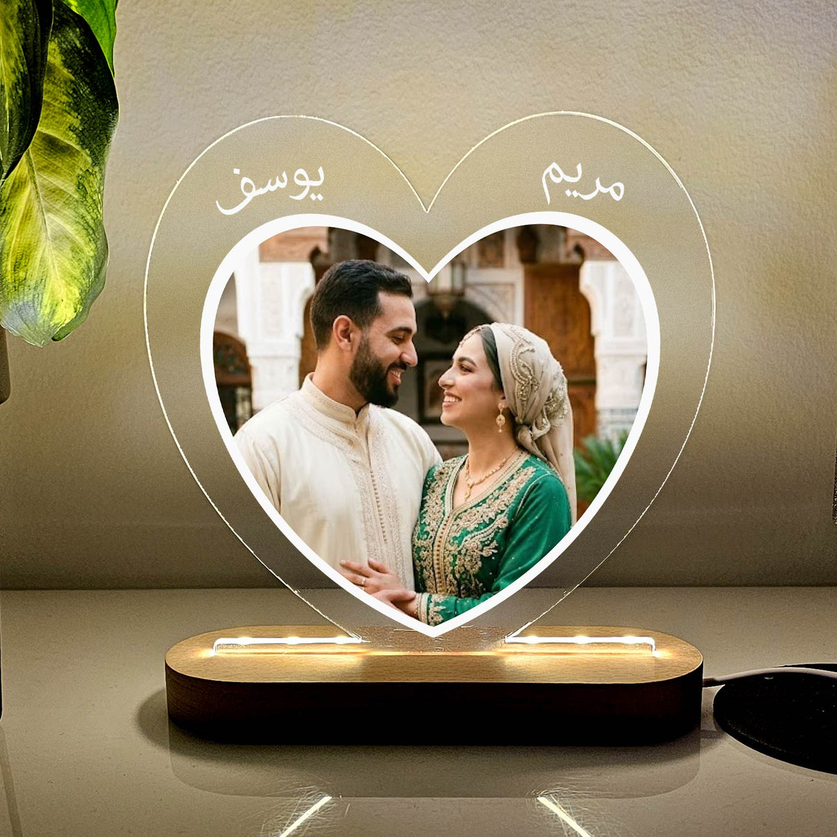 Arabische hart fotolamp - Bella Mia