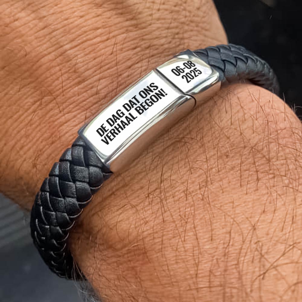 Armband met eigen tekst en namen - Bella Mia