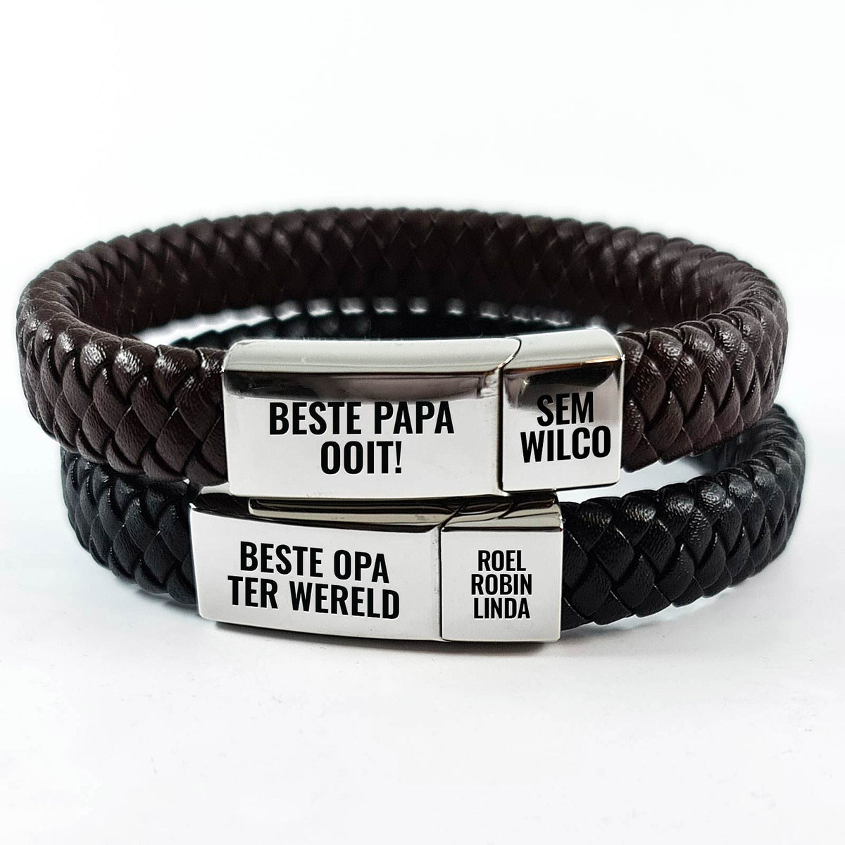 Armband met eigen tekst en namen - Bella Mia