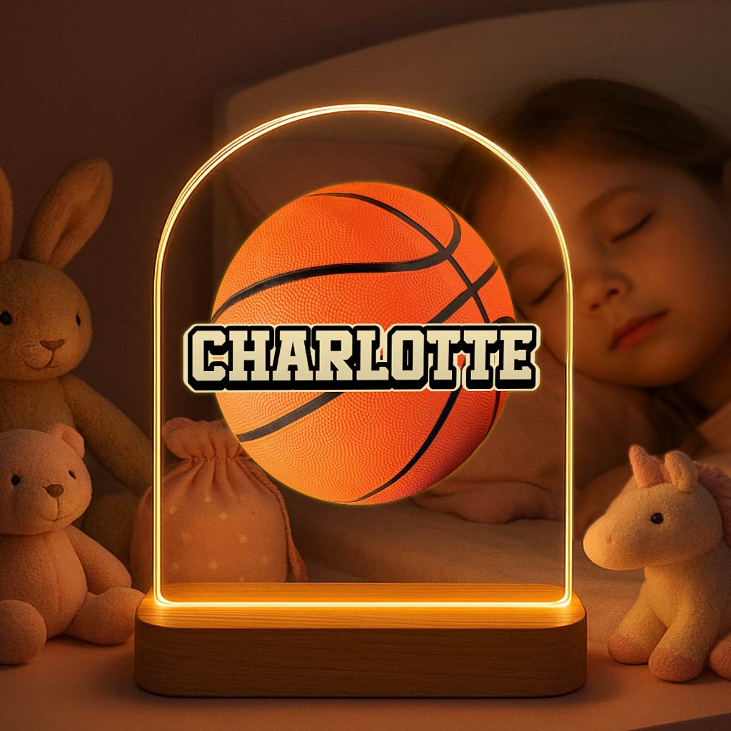 Basketballampje met eigen naam! - Bella Mia