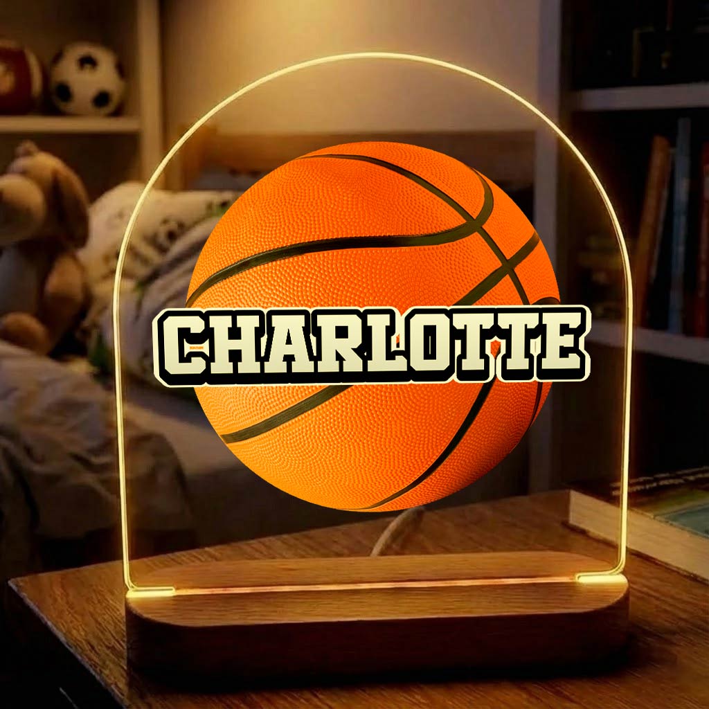 Basketballampje met eigen naam! - Bella Mia