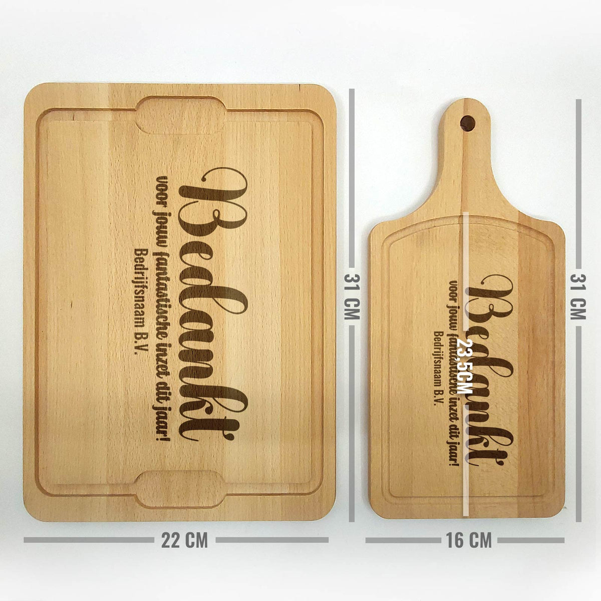 Bedankt voor je inzet! - Snijplank - Bella Mia