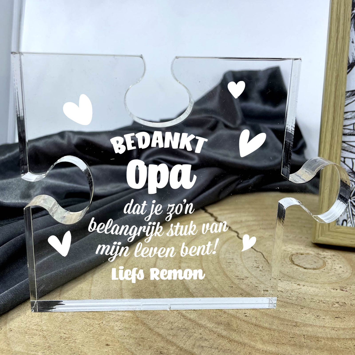 Belangrijk stuk van mijn Leven - Plexiglas Puzzelstukje - Bella Mia