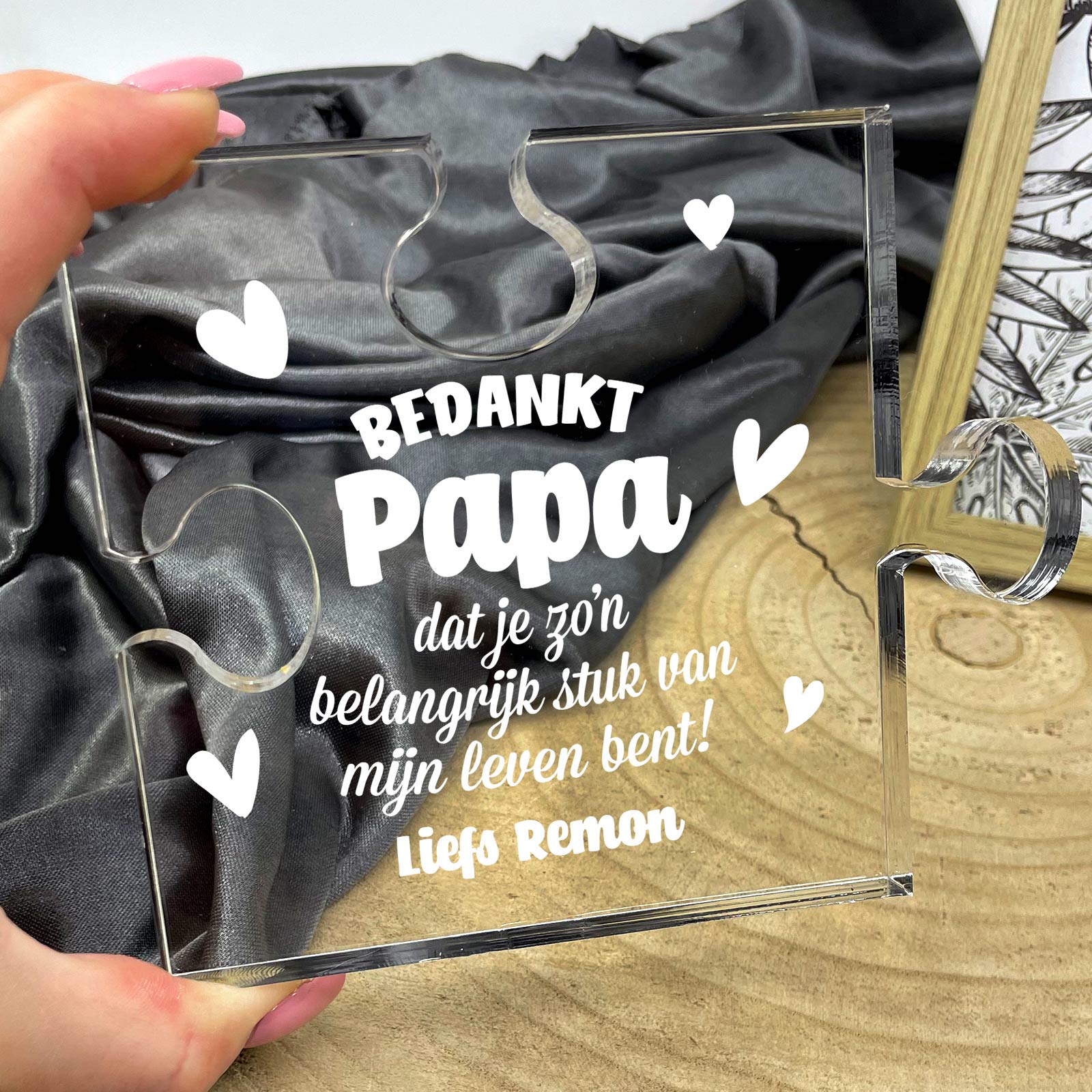 Belangrijk stuk van mijn Leven - Plexiglas Puzzelstukje - Bella Mia