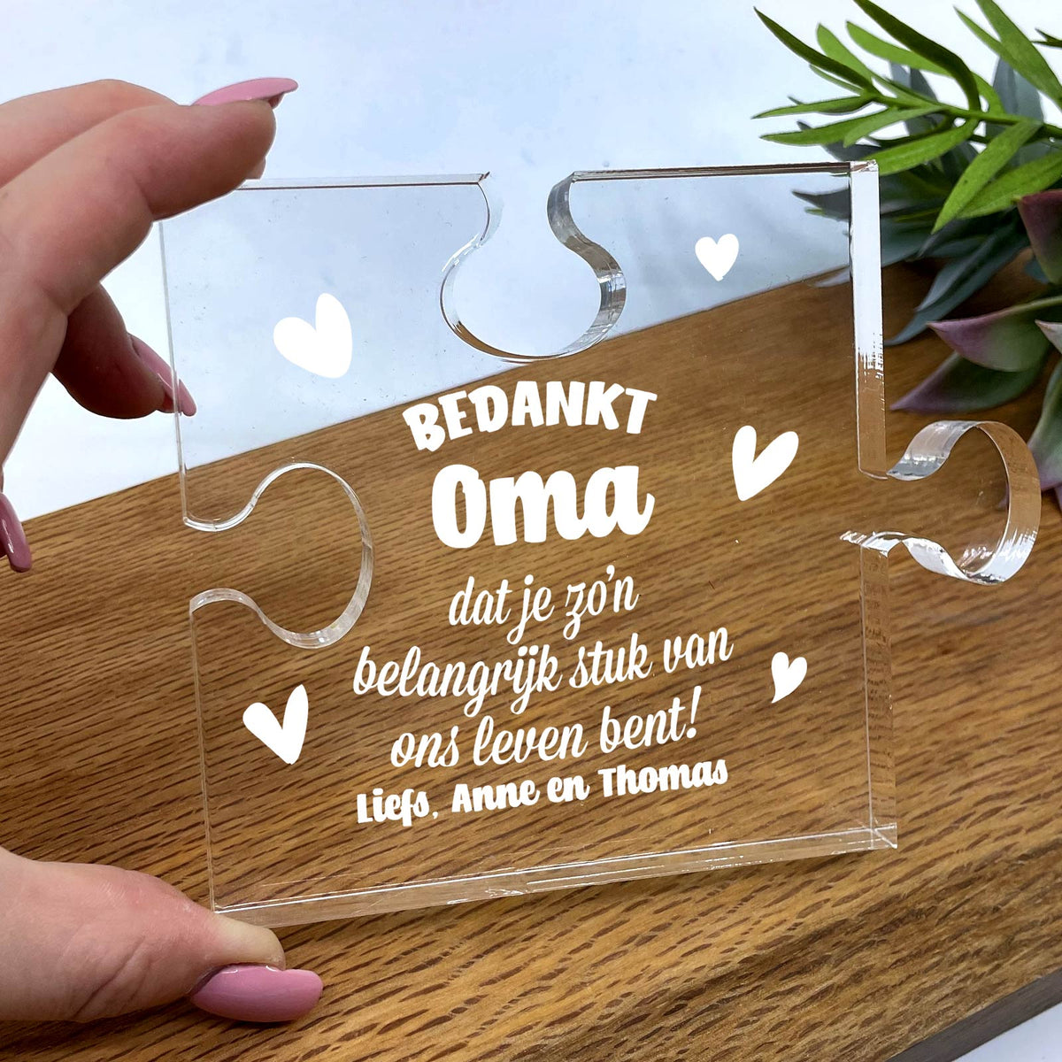 Belangrijk stuk van mijn Leven - Plexiglas Puzzelstukje - Bella Mia