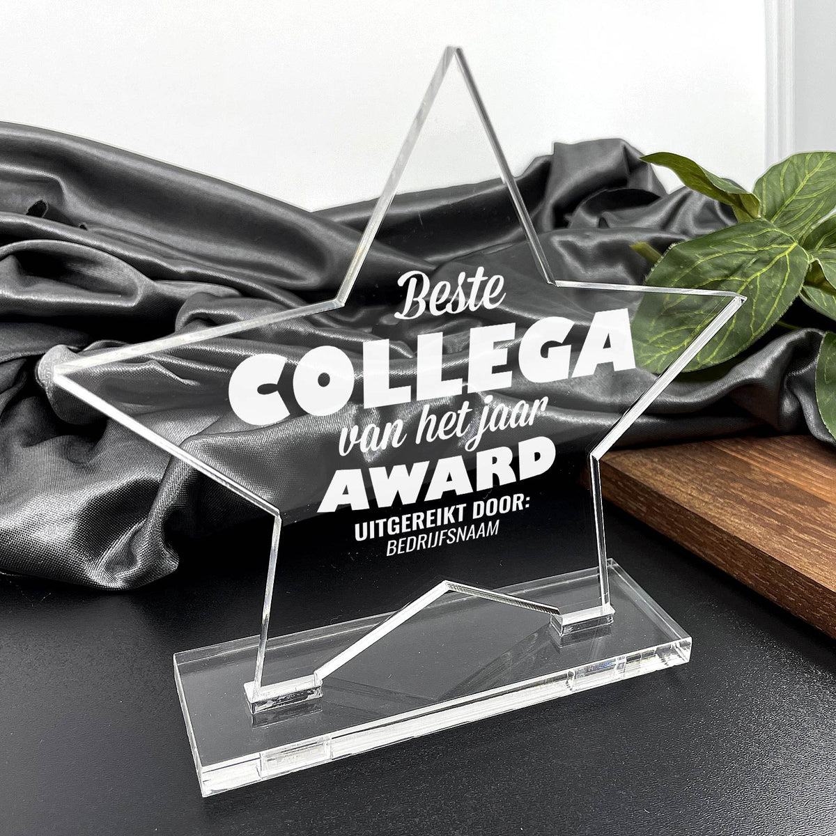 Beste Collega Van Het Jaar Award - Bella Mia