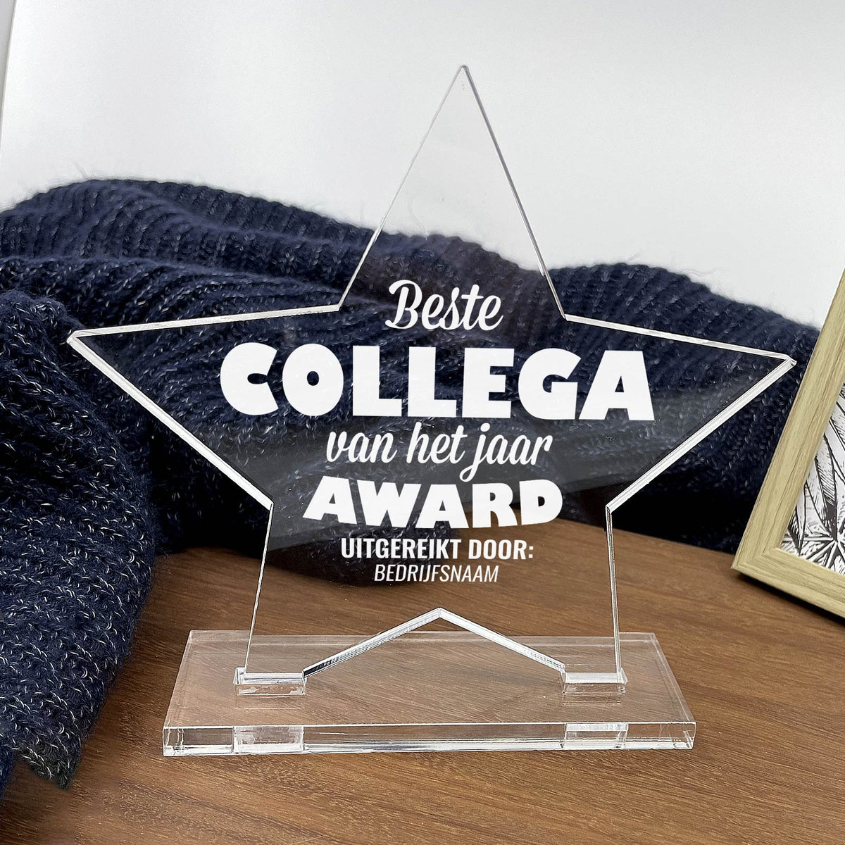 Beste Collega Van Het Jaar Award - Bella Mia