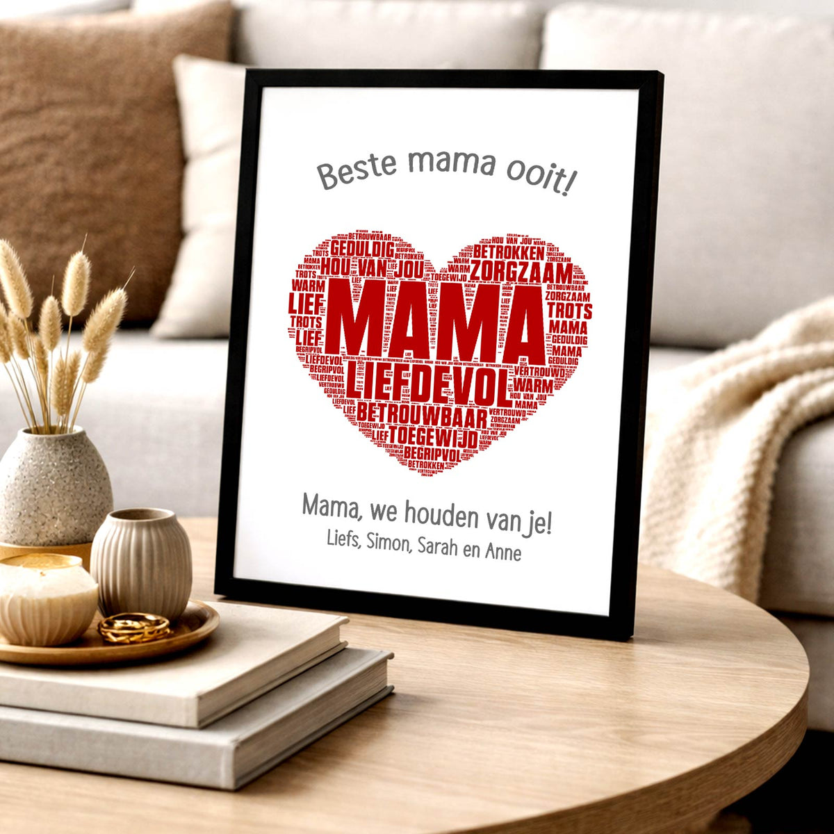 Beste mama ooit - Print in fotolijst - Bella Mia