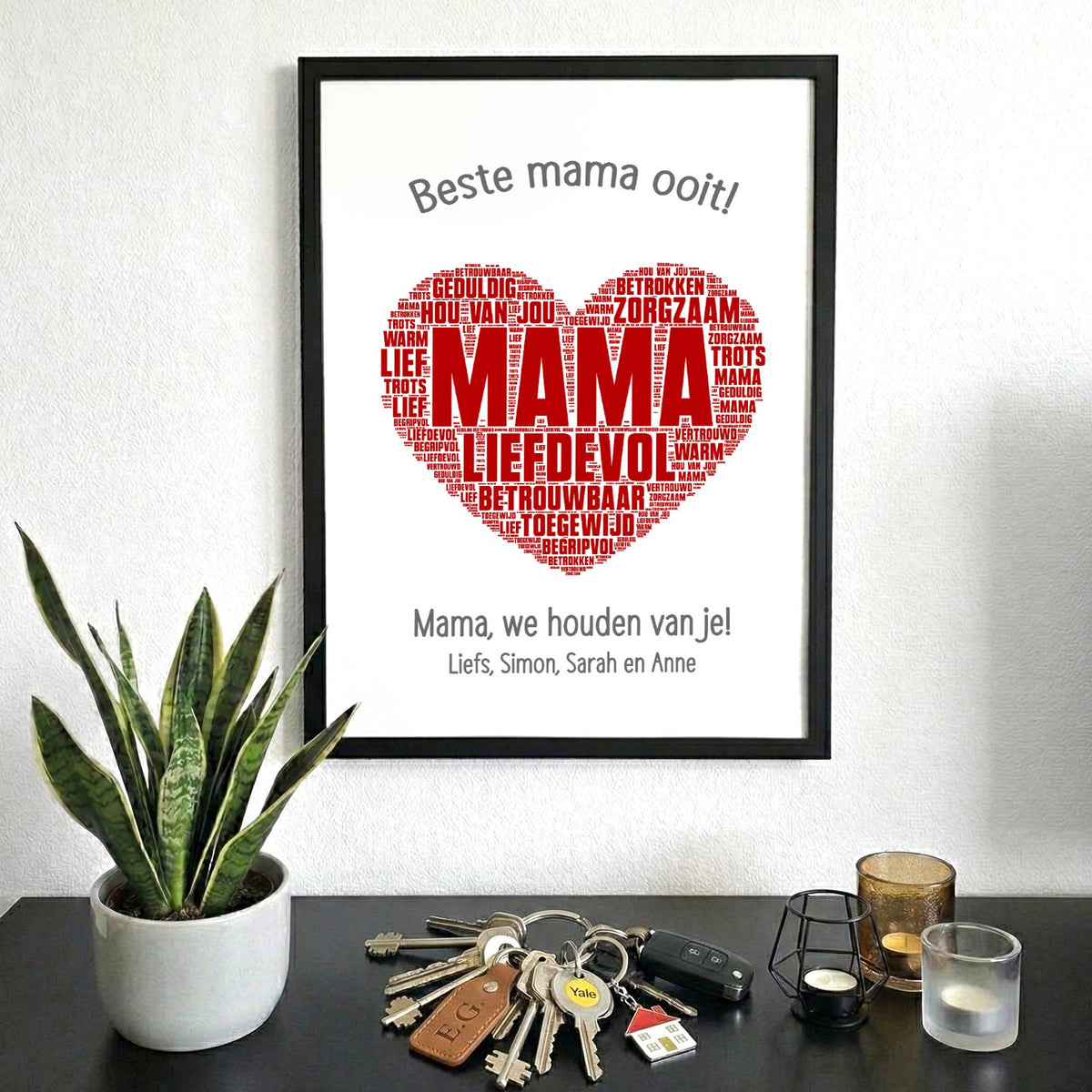 Beste mama ooit - Print in fotolijst - Bella Mia
