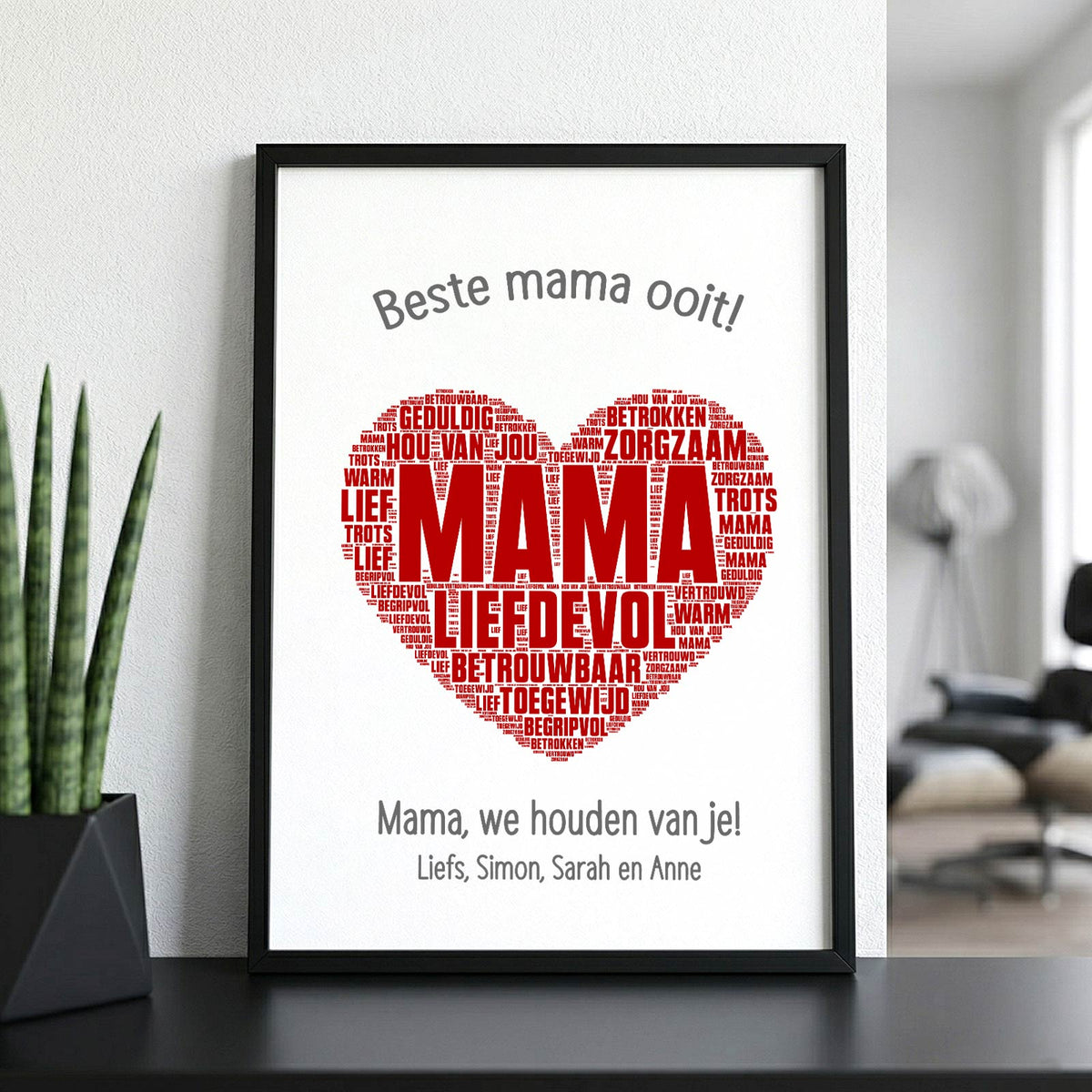 Beste mama ooit - Print in fotolijst - Bella Mia