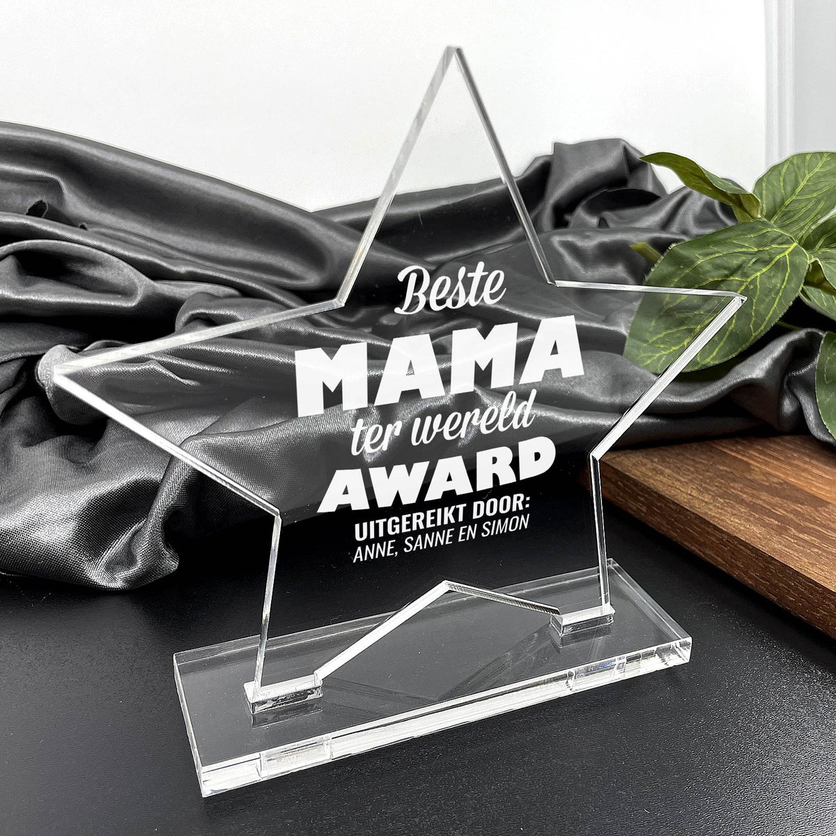 Beste Mama Ter Wereld Award - Bella Mia