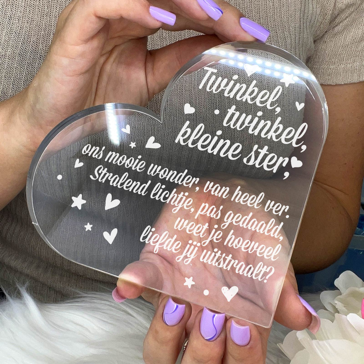 Twinkel, twinkel - Plexiglas Hart