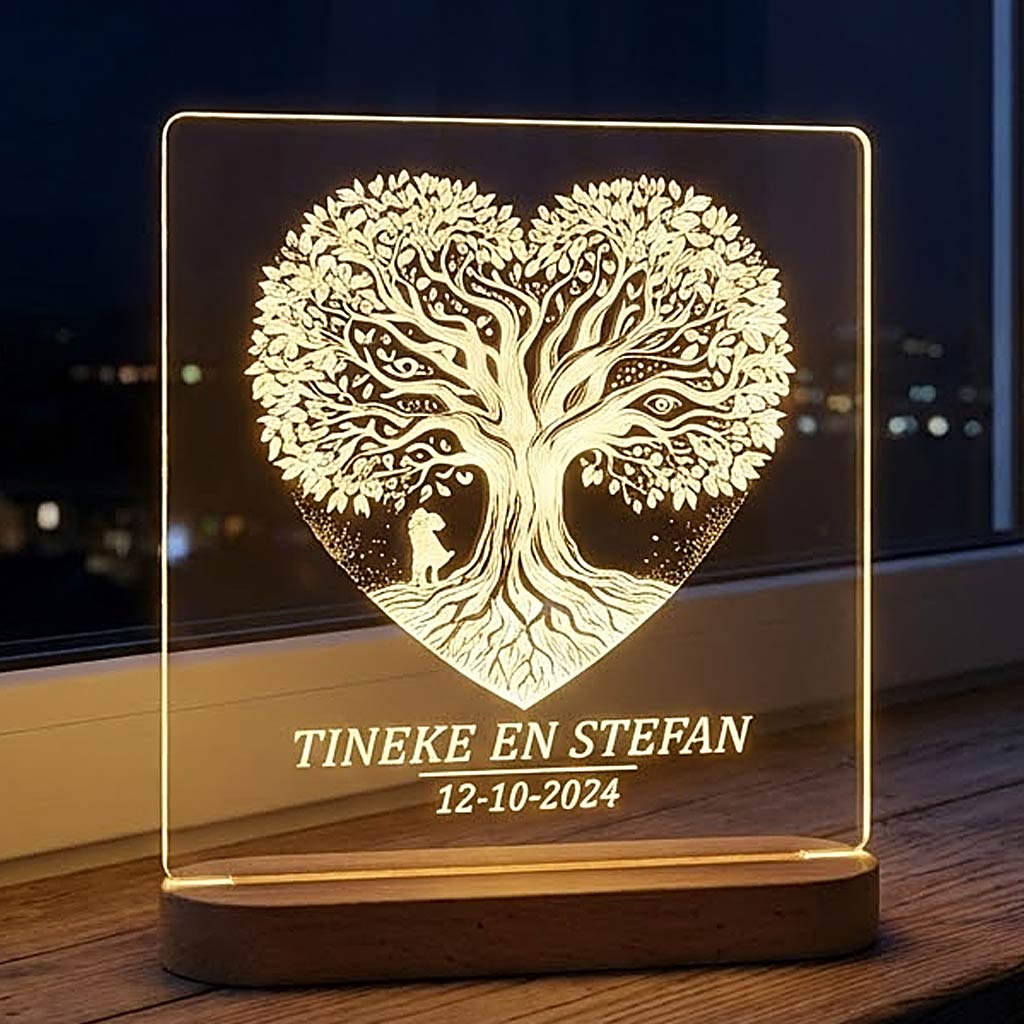 Boom in hartvorm - Ledlamp - Bella Mia