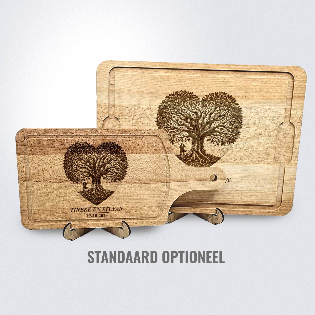 Boom in hartvorm - Snijplank - Bella Mia