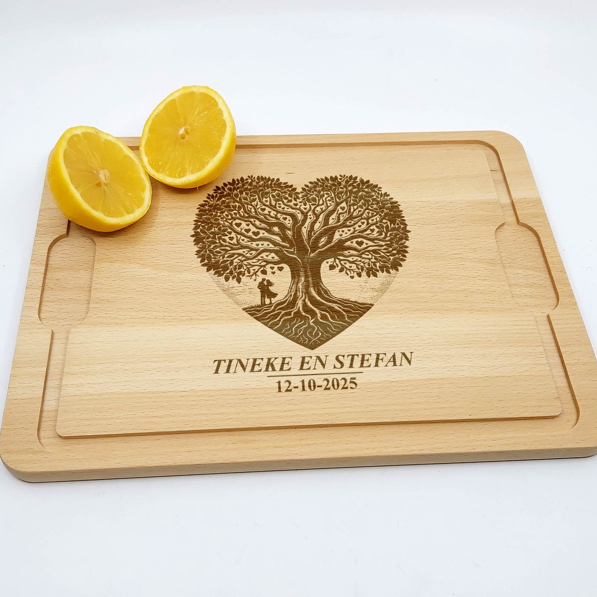 Boom in hartvorm - Snijplank - Bella Mia