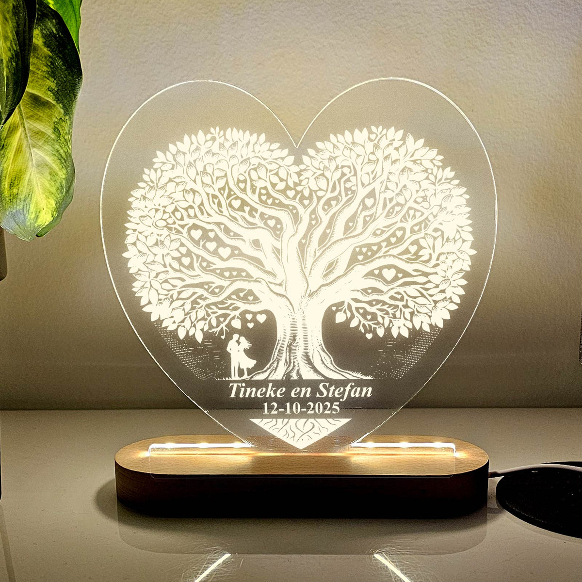 Boomin hartvorm - Hart Ledlamp - Bella Mia