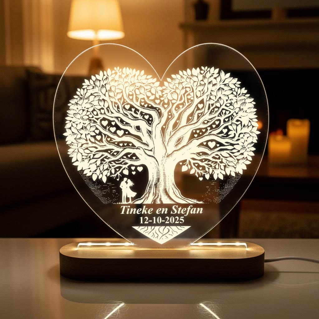 Boomin hartvorm - Hart Ledlamp - Bella Mia