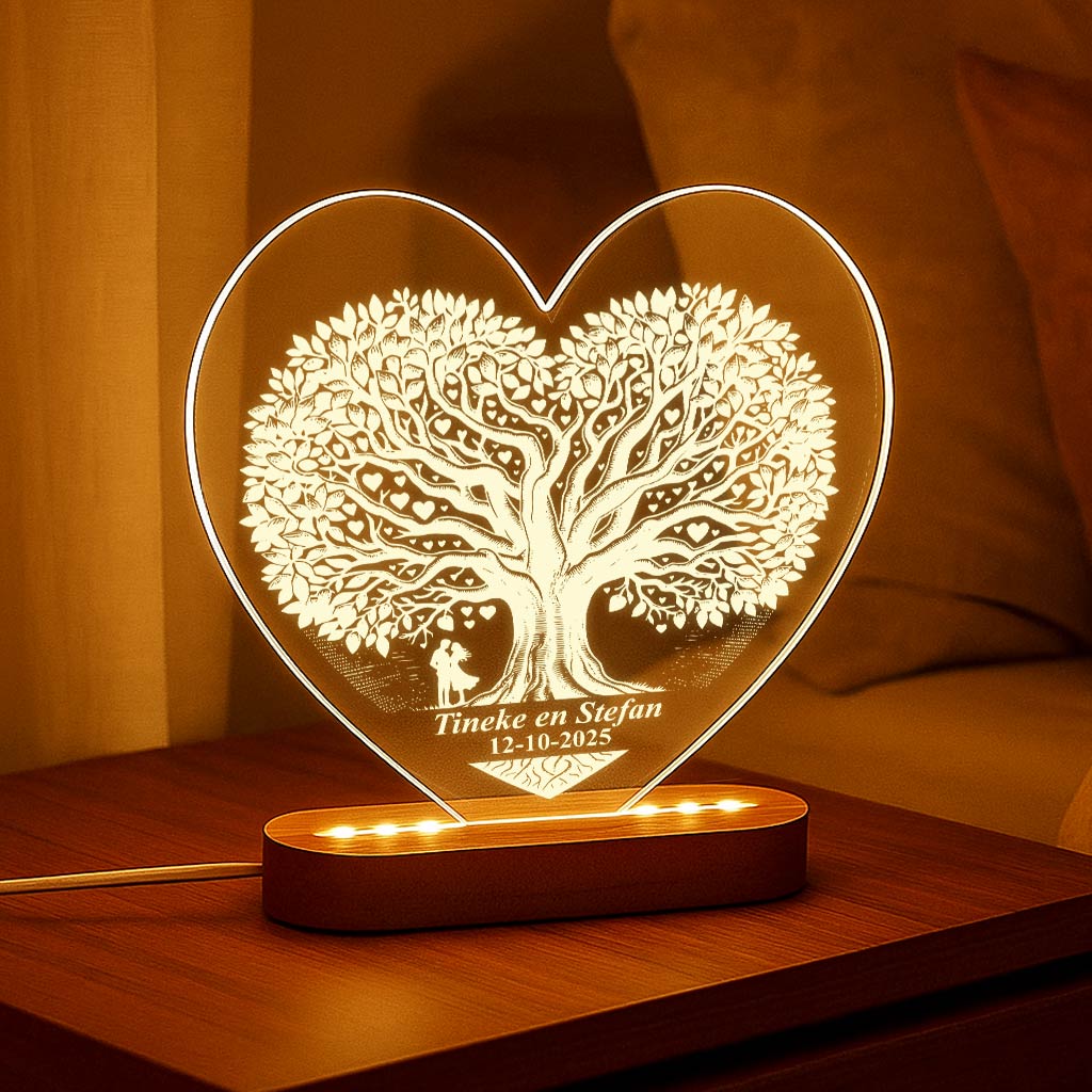 Boomin hartvorm - Hart Ledlamp - Bella Mia