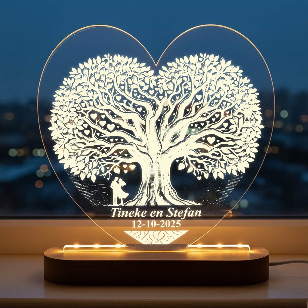 Boomin hartvorm - Hart Ledlamp - Bella Mia