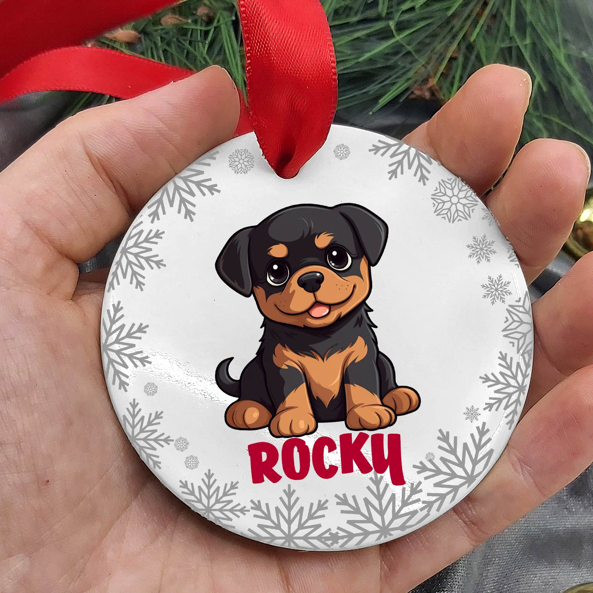 Hondenrassen met Namen Keramische Kerstbal